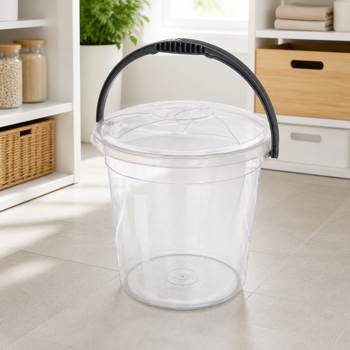 Găleată cu capac transparent 15lt - imagine de prezentare