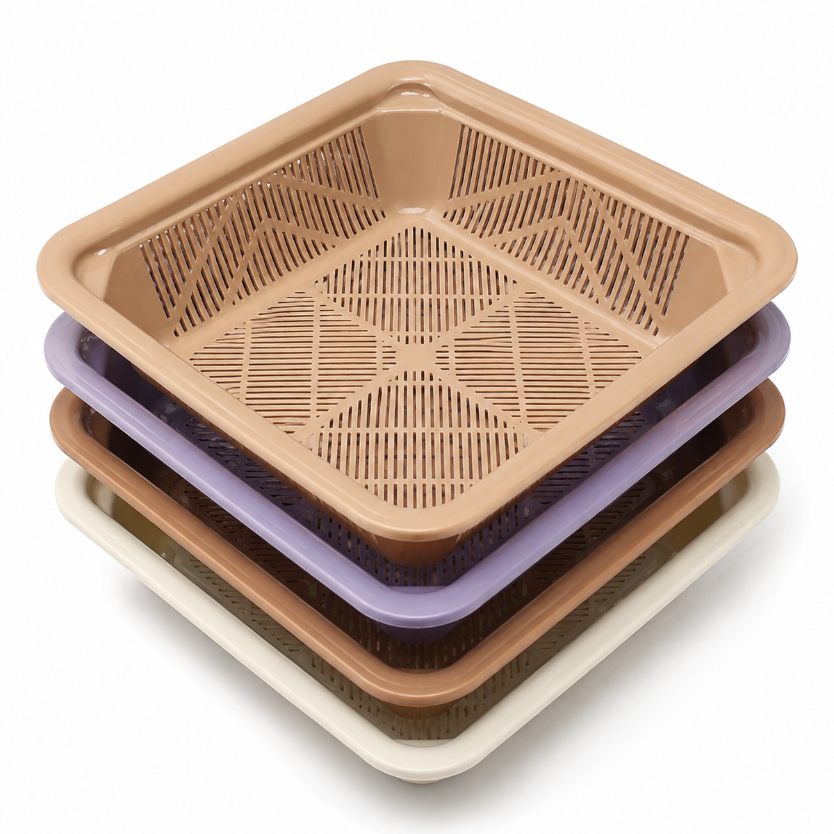 Castron + sită deluxe - produs pe fundal alb