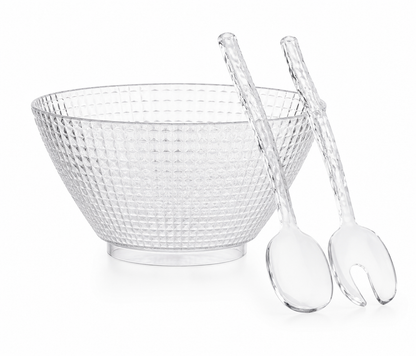 Castron salata transparent - produs pe fundal alb
