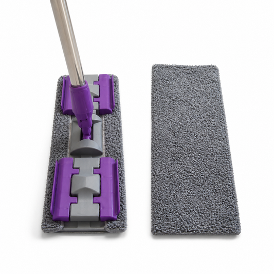 Microfibra set mop mop de podea cu zavor - produs pe fundal alb
