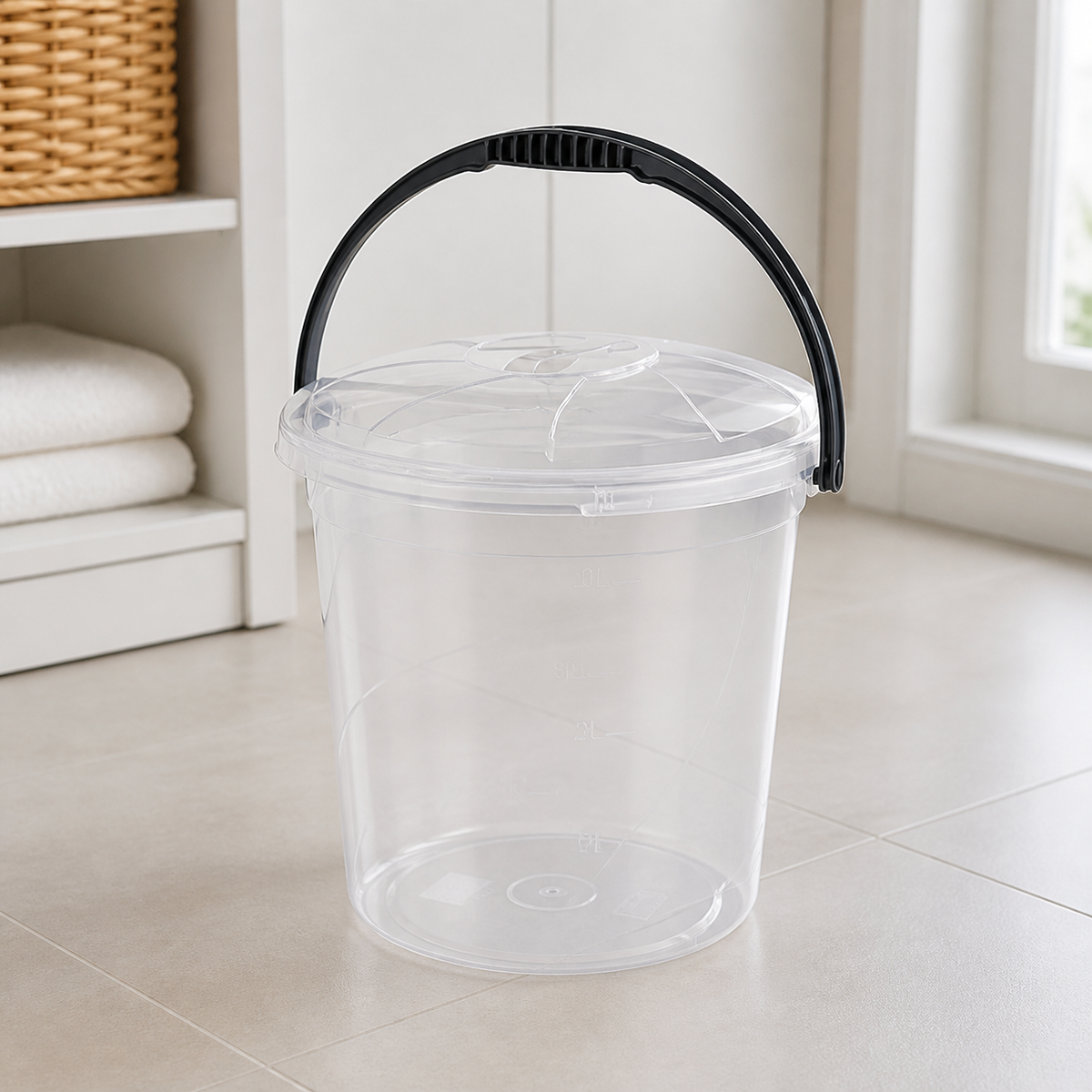 Găleată cu capac transparent 10lt - imagine de prezentare