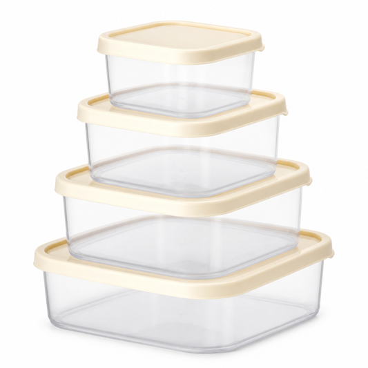 Set casarolle 4 buc (275, 500, 850 1,350 l) - produs pe fundal alb