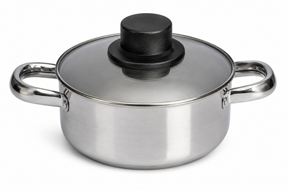 Oala inox 1lt - produs pe fundal alb