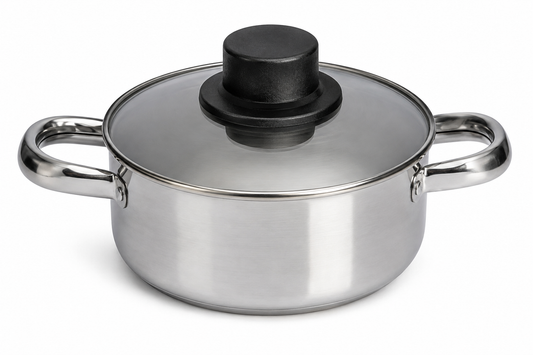 Oala inox 1lt - produs pe fundal alb