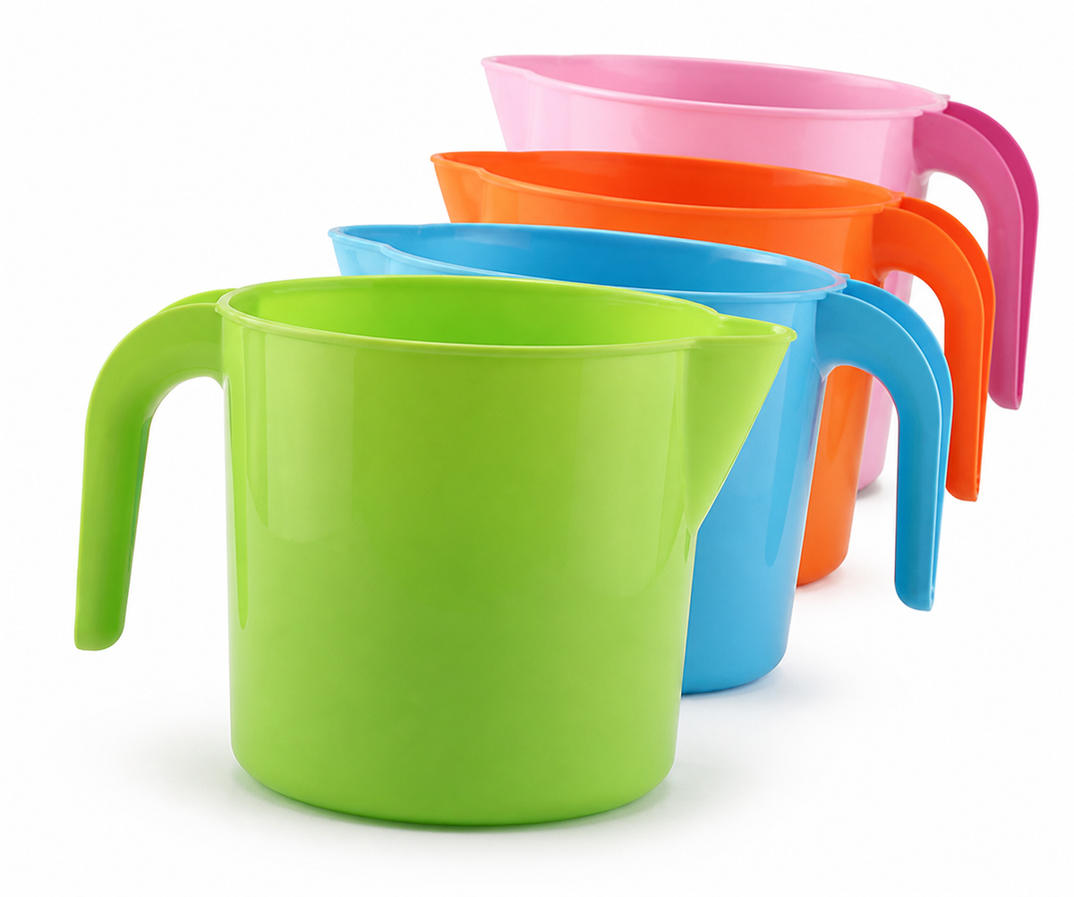 Cana plastic simplu - imagine produs pe fundal alb