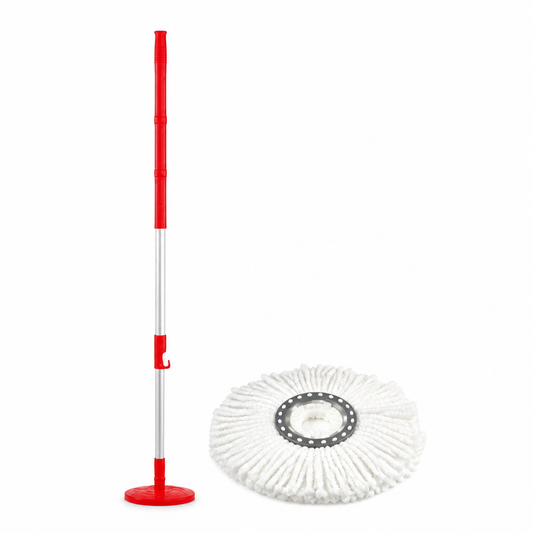 Coadă rezerva mop+microfibră - imagine produs pe fundal alb