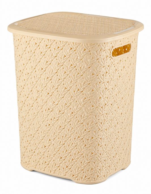 Coș pentru haine rattan 52lt - imagine produs pe fundal alb