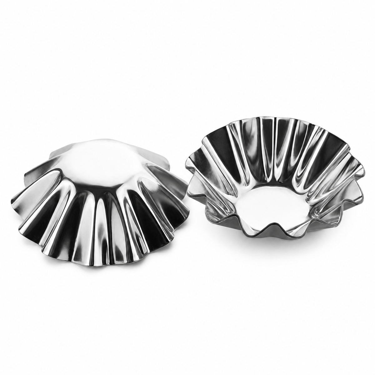Forme pentru brioșe din inox - imagine produs pe fundal alb