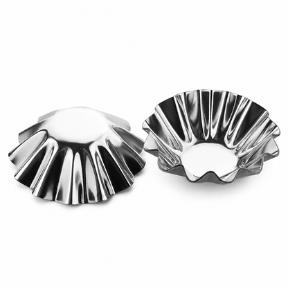 Forme pentru brioșe din inox - imagine produs pe fundal alb