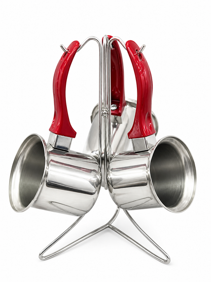 Ibric set inox - imagine produs pe fundal alb