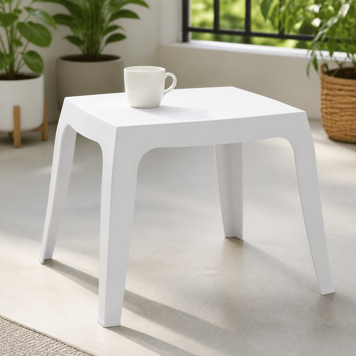 Masă de cafe (plastic) - imagine produs în ambient