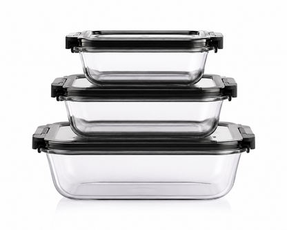 Qua shadow rectangle 3 pcs storage box set (400-800-1400)