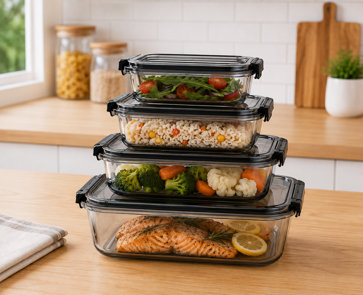 Qua shadow rectangle 4 pcs storage box set (400-800-1400-2300)