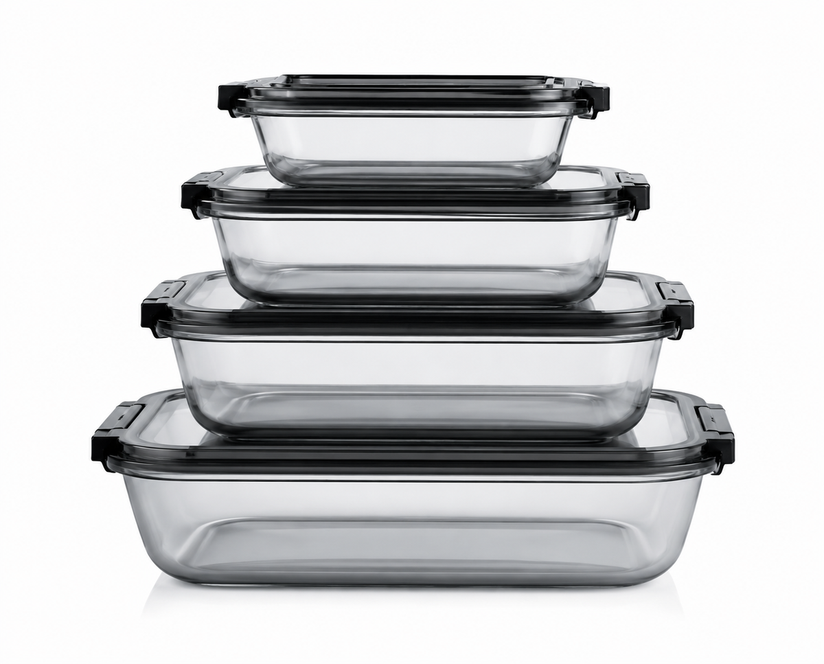Qua shadow rectangle 4 pcs storage box set (400-800-1400-2300)