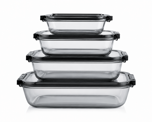 Qua shadow rectangle 4 pcs storage box set (400-800-1400-2300)