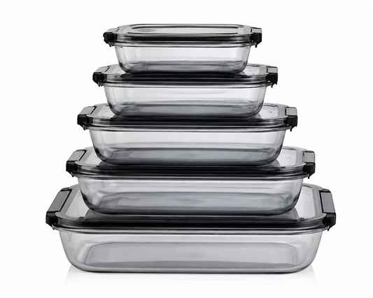 Qua shadow rectangle 5 pcs storage box set (400-800-1400-2300-4000)