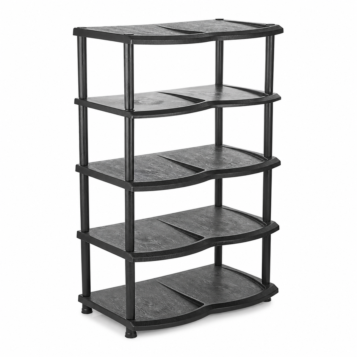 Raft pentru pantofi negru - imagine produs pe fundal alb