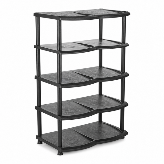 Raft pentru pantofi negru - imagine produs pe fundal alb