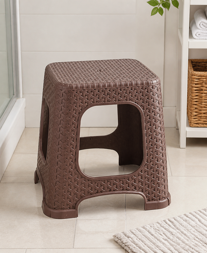 Taburet mare rattan - imagine produs în ambient