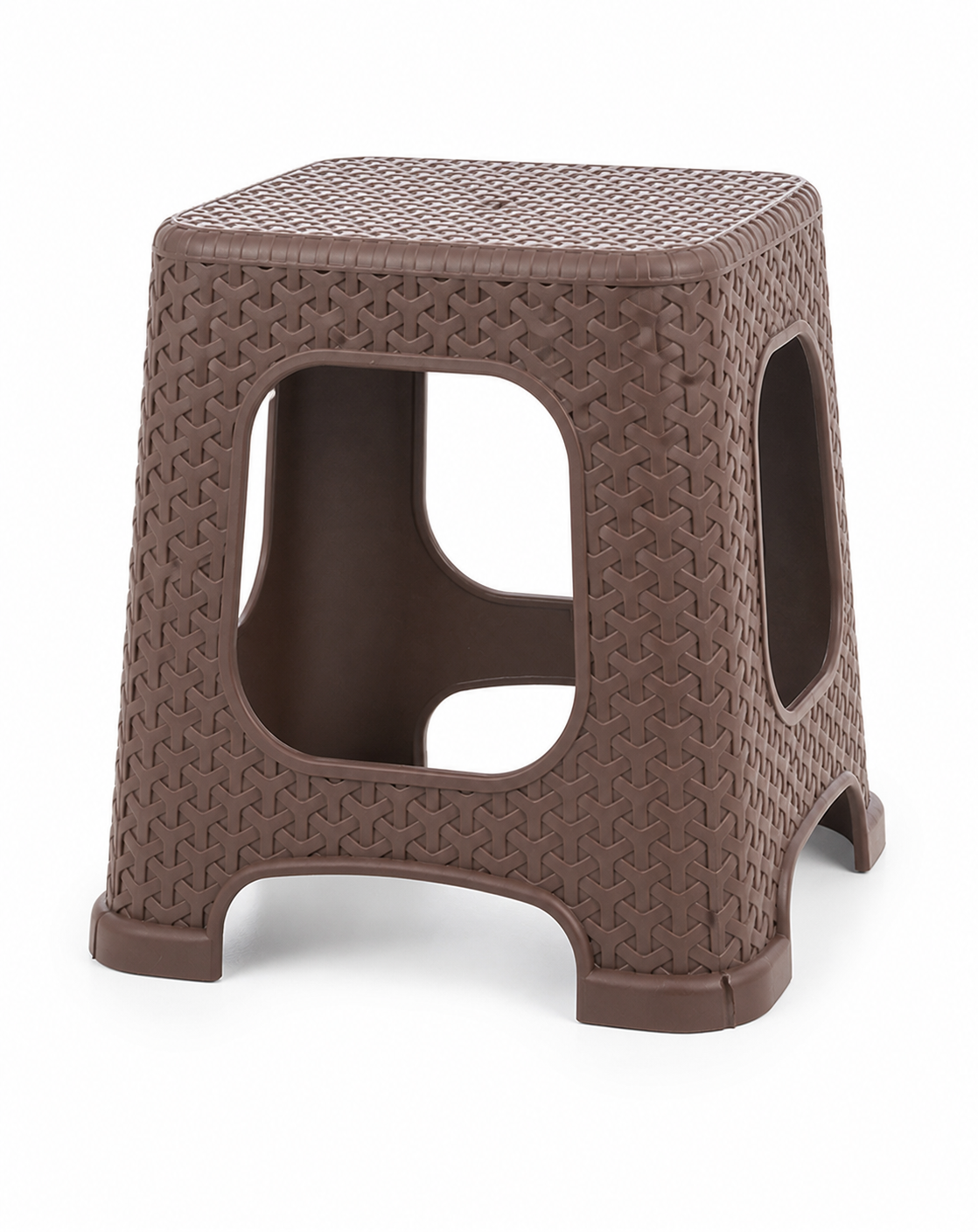 Taburet mare rattan - imagine produs pe fundal alb