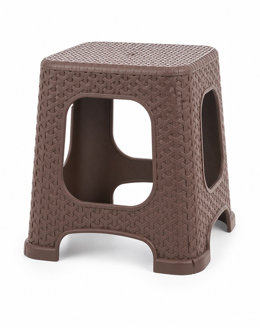 Taburet mare rattan - imagine produs pe fundal alb